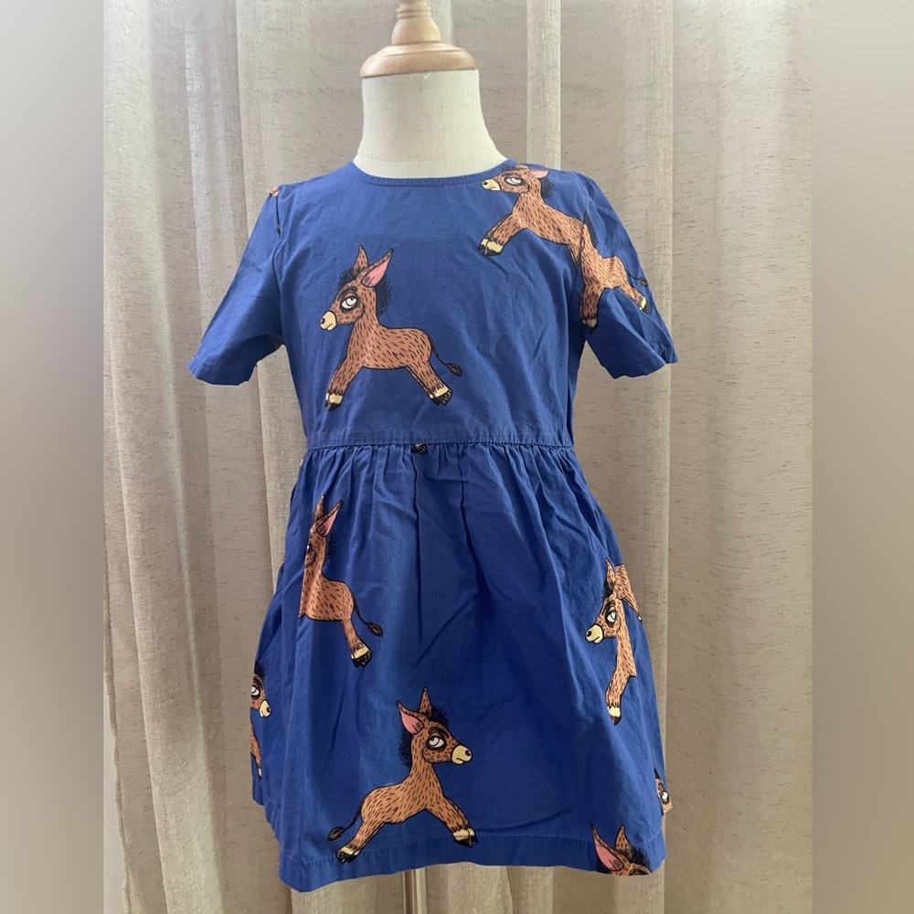 Mini Rodini
Blue Donkey Print Kids Dress